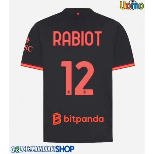 Maglie da calcio AC Milan Adrien Rabiot #12 Terza Maglia 2026-27 Manica Corta